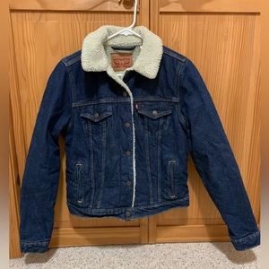 Levi’s denim sherpa trucker jacket